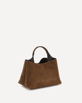 Suede Handbag - BROWN | Base Blu