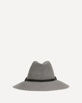 Felt Fedora Hat with leather band - GREY | Base Blu