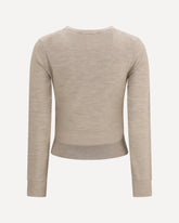 T Logo Wool Sweater - BEIGE | Base Blu