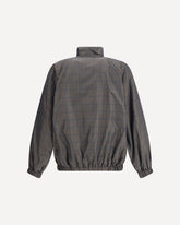 Giacca Con zip quadri Marrone e Blu - MARRONE | Base Blu