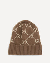 Cappello GG in cashmere  - MARRONE | Base Blu