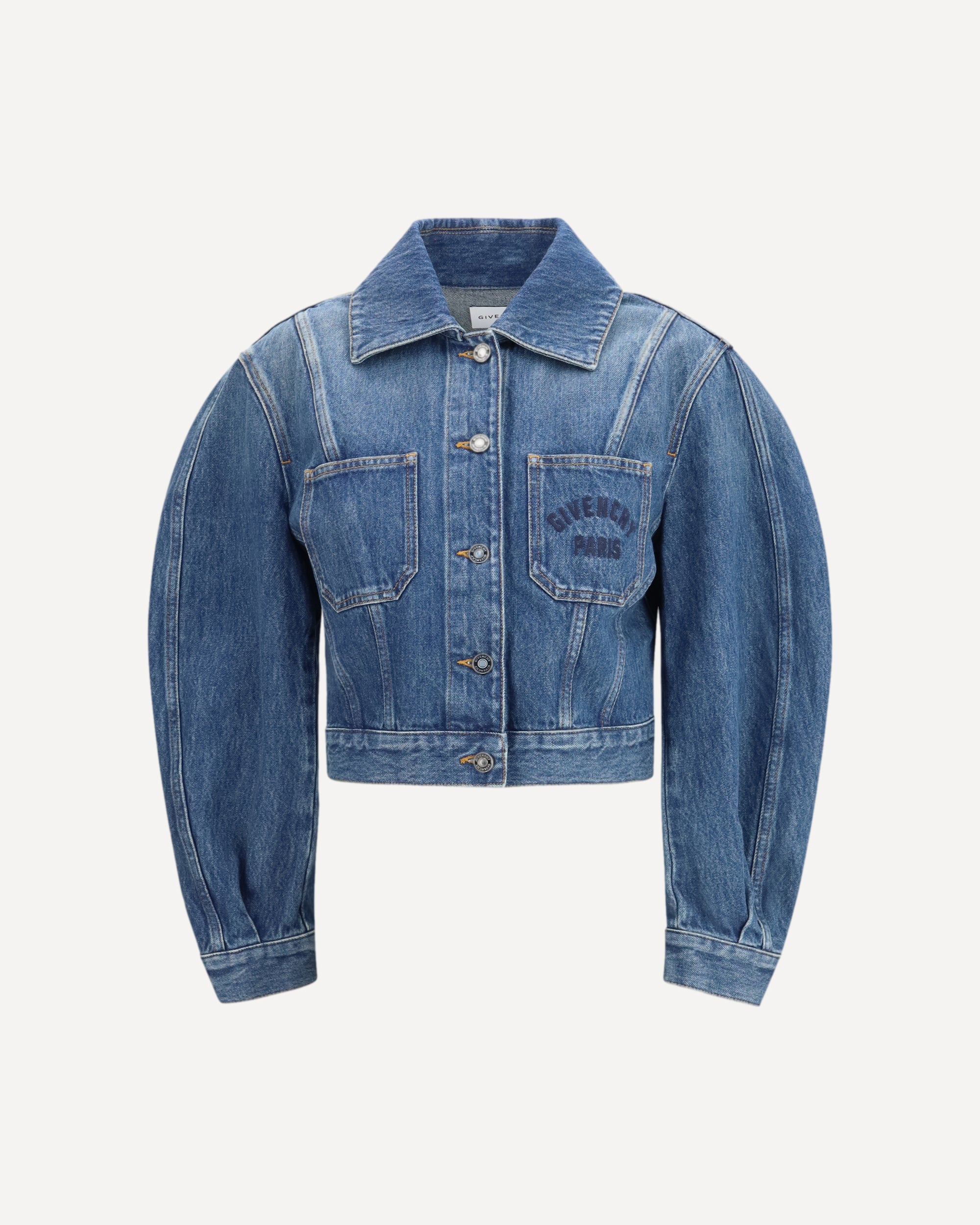 GIVENCHY Denim crop Jacket BLUE | Base Blu