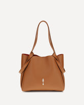 Small Bettina Tote Bag - BROWN | Base Blu