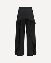 Draped wool Pants - BLACK | Base Blu