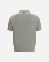 Polo Shirt with woven pattern - BEIGE | Base Blu