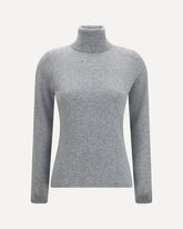 Cashmere turtleneck Sweater - GREY | Base Blu