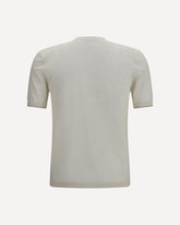 Short-sleeved linen blend Shirt - WHITE | Base Blu