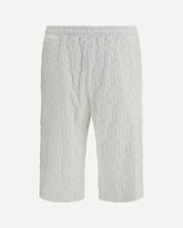 Shorts con monogram all-over - BIANCO | Base Blu
