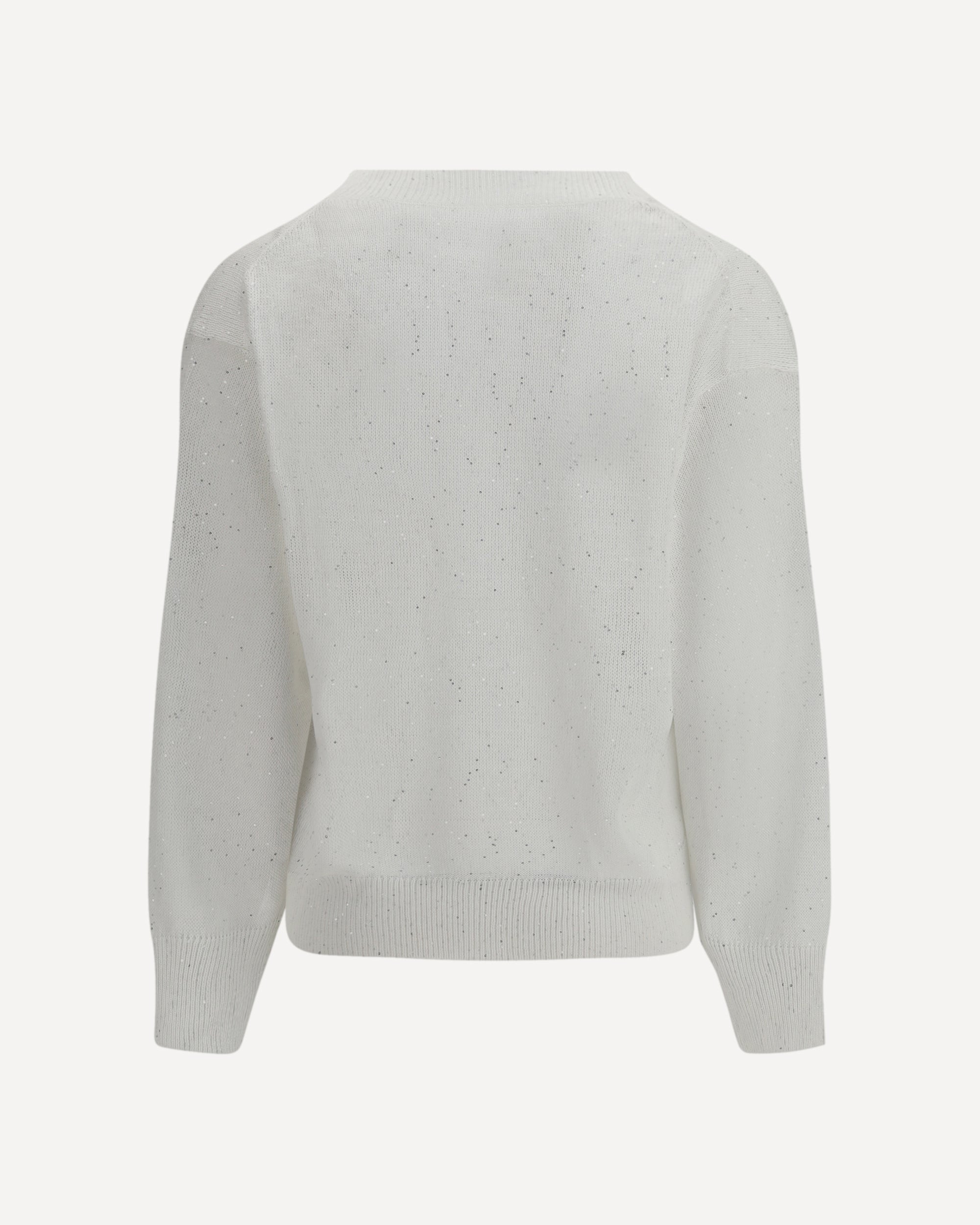 BRUNELLO CUCINELLI Sparkling linen T-shirt WHITE | Base Blu