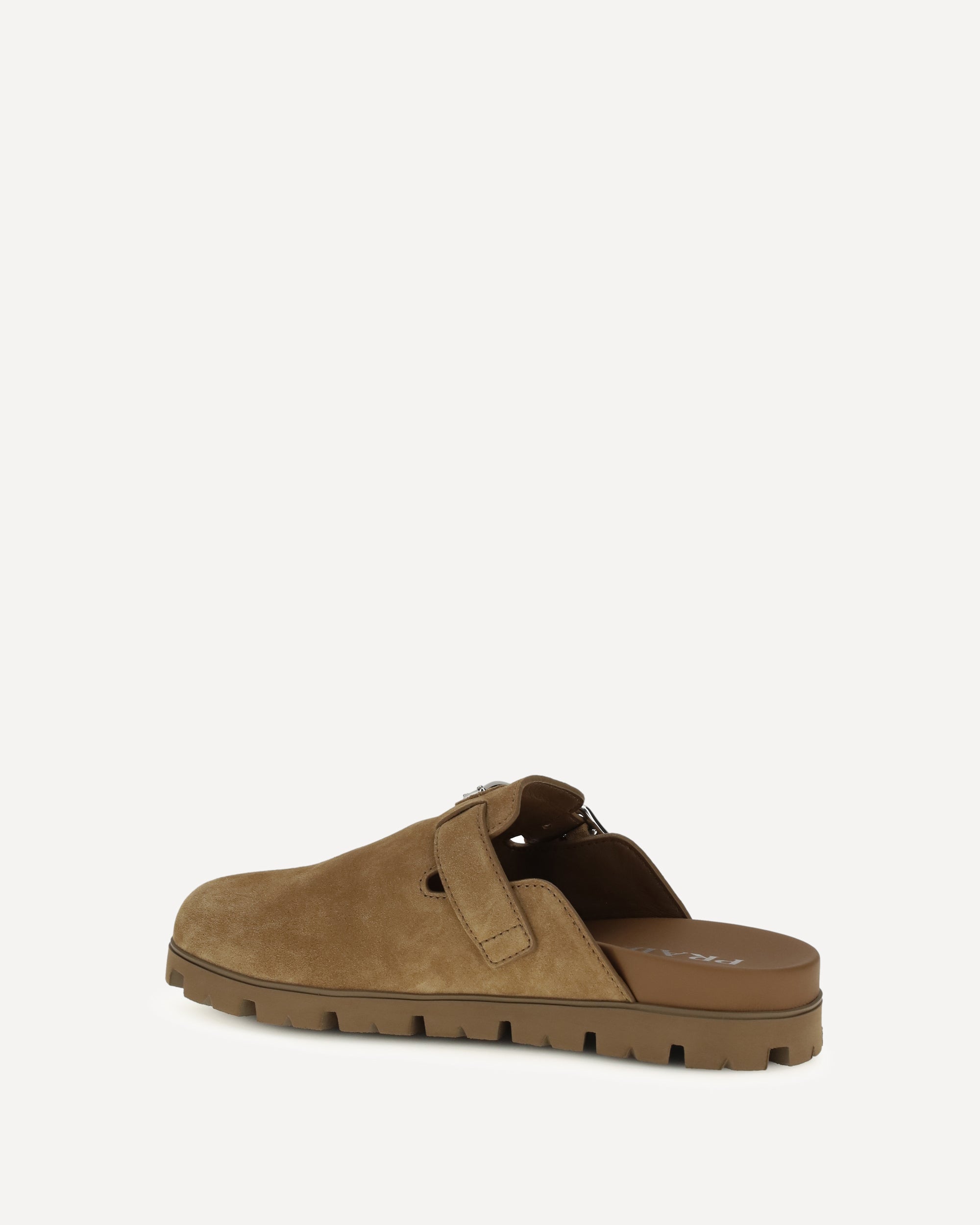 PRADA Suede Mules BEIGE | Base Blu