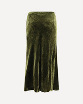 Midi draped Skirt - GREEN | Base Blu
