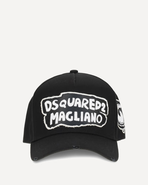 DSQUARED2 Dsquared2 X Magliano Baseball Hat BLACK | Base Blu