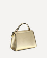 Metallic garnet mini Handbag - GOLD | Base Blu