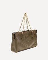 Medium Panthea Shoulder Bag - BROWN | Base Blu