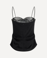 Silk draped Top - BLACK | Base Blu