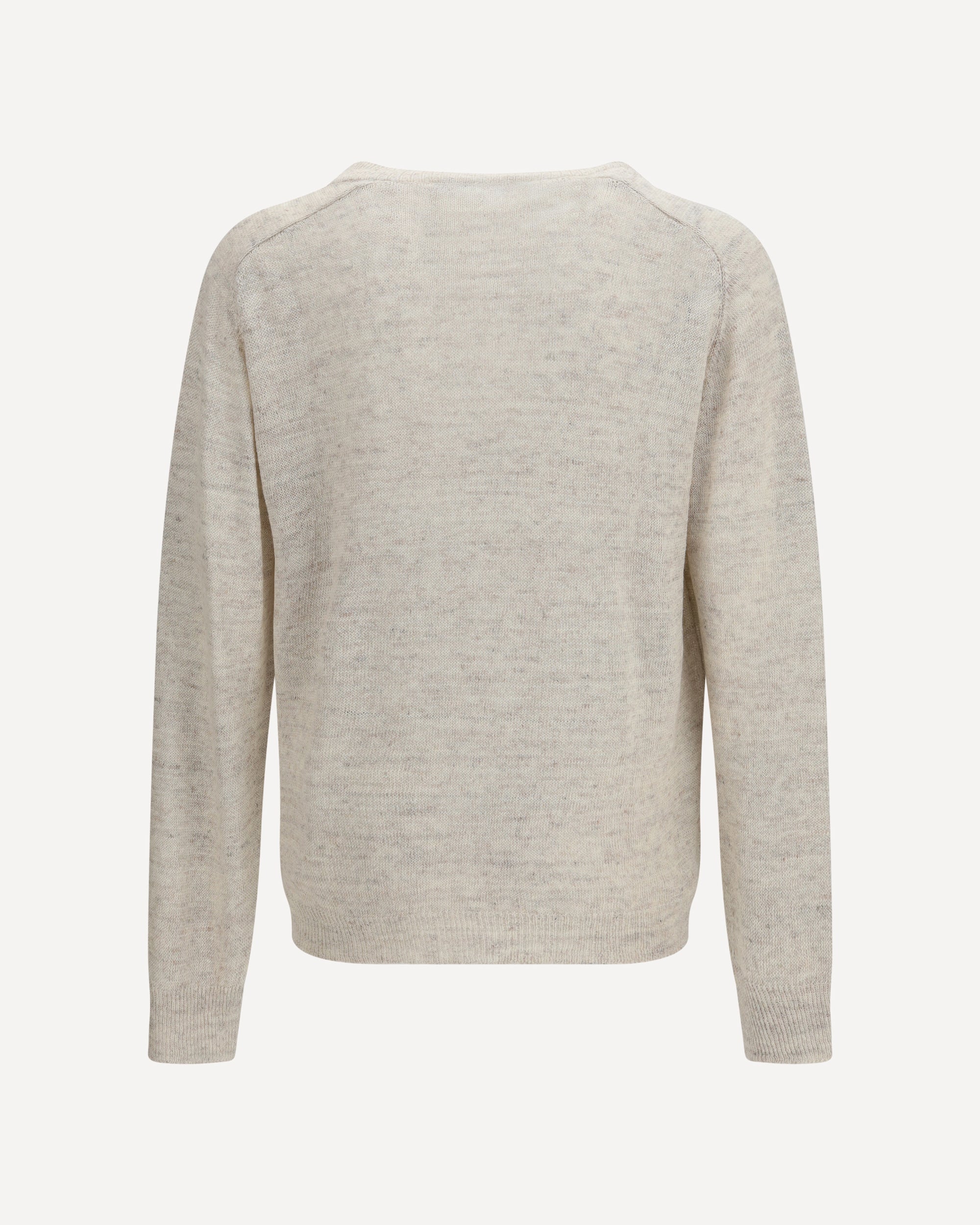 OUR LEGACY Rue v-neck soft cyclone linen Sweater BEIGE | Base Blu