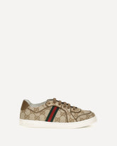 GG monogram Sneakers with Web detail for Boy - BEIGE | Base Blu