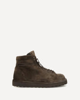 Pallottola suede ankle Boots - BROWN | Base Blu
