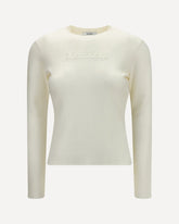 Manto long-sleeve wool Sweater - WHITE | Base Blu