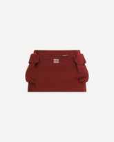 Gonna mini in cotone - BORDEAUX | Base Blu