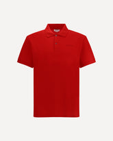 Polo rossa con logo  - ROSSO | Base Blu