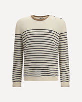jacquard wool and cotton blend Sweater - MULTICOLOUR | Base Blu