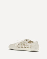 Sneakers crochet  - CREMA  | Base Blu