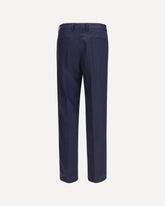 Virgin wool batavia pinstriped Pants - BLUE | Base Blu