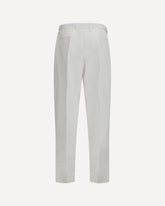 Cotton gabardine Pants - WHITE | Base Blu