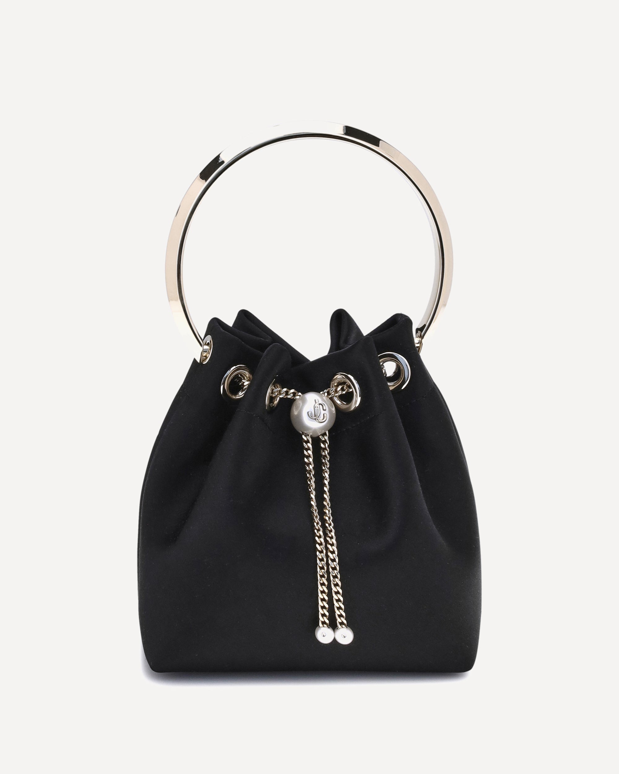 JIMMY CHOO Bon Bon Bucket Bag BLACK | Base Blu