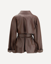 Giacca in leggera nappa di agnello  - MARRONE | Base Blu