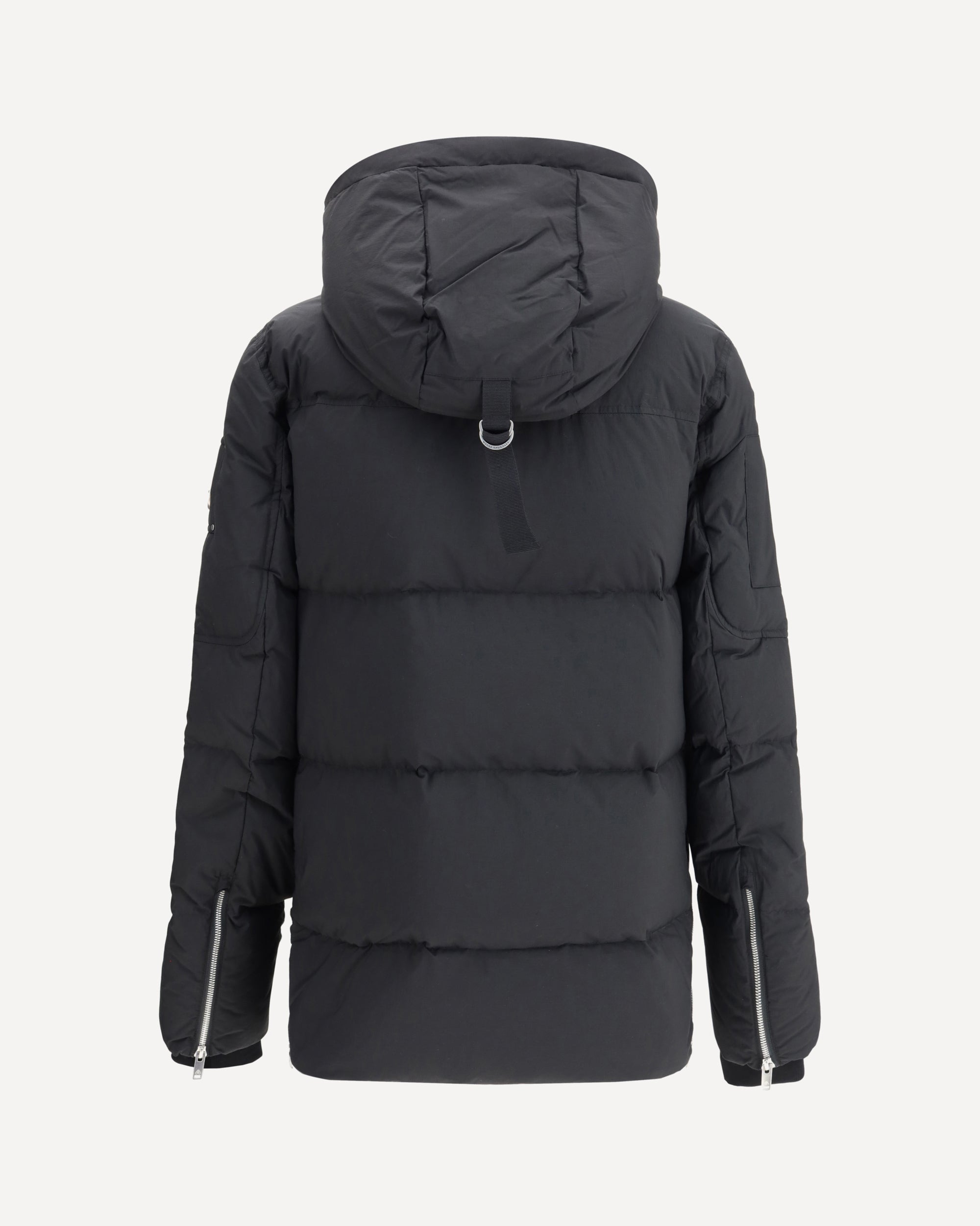 【新品・未使用】MOOSE KNUCKLES フード ジャケット　M メンズ MOOSE KNUCKLES Everest 3q Down Jacket BLACK | Base Blu