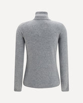Cashmere turtleneck Sweater - GREY | Base Blu