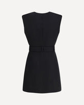 Abito corto a portafoglio - NERO | Base Blu