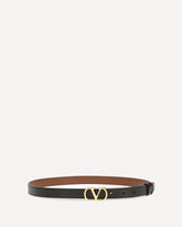 Smooth leather reversible Belt - BLACK | Base Blu
