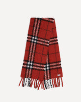 Scarf from a warm alpaca-wool blend bouclé - RED | Base Blu