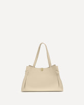 Borsa a Spalla Gyoza grande - CREMA  | Base Blu