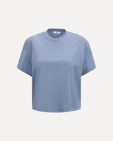 Cotton V-neck T-shirt - BLUE | Base Blu