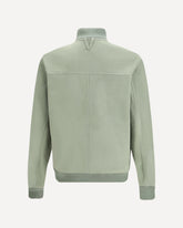 Suede leather Jacket - GREEN | Base Blu