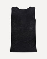 Canottiera in cashmere e jersey di seta - NERO | Base Blu