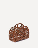 Cage Handbag - BROWN | Base Blu