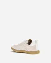 Sneakers in pelle scamosciata - CREMA  | Base Blu