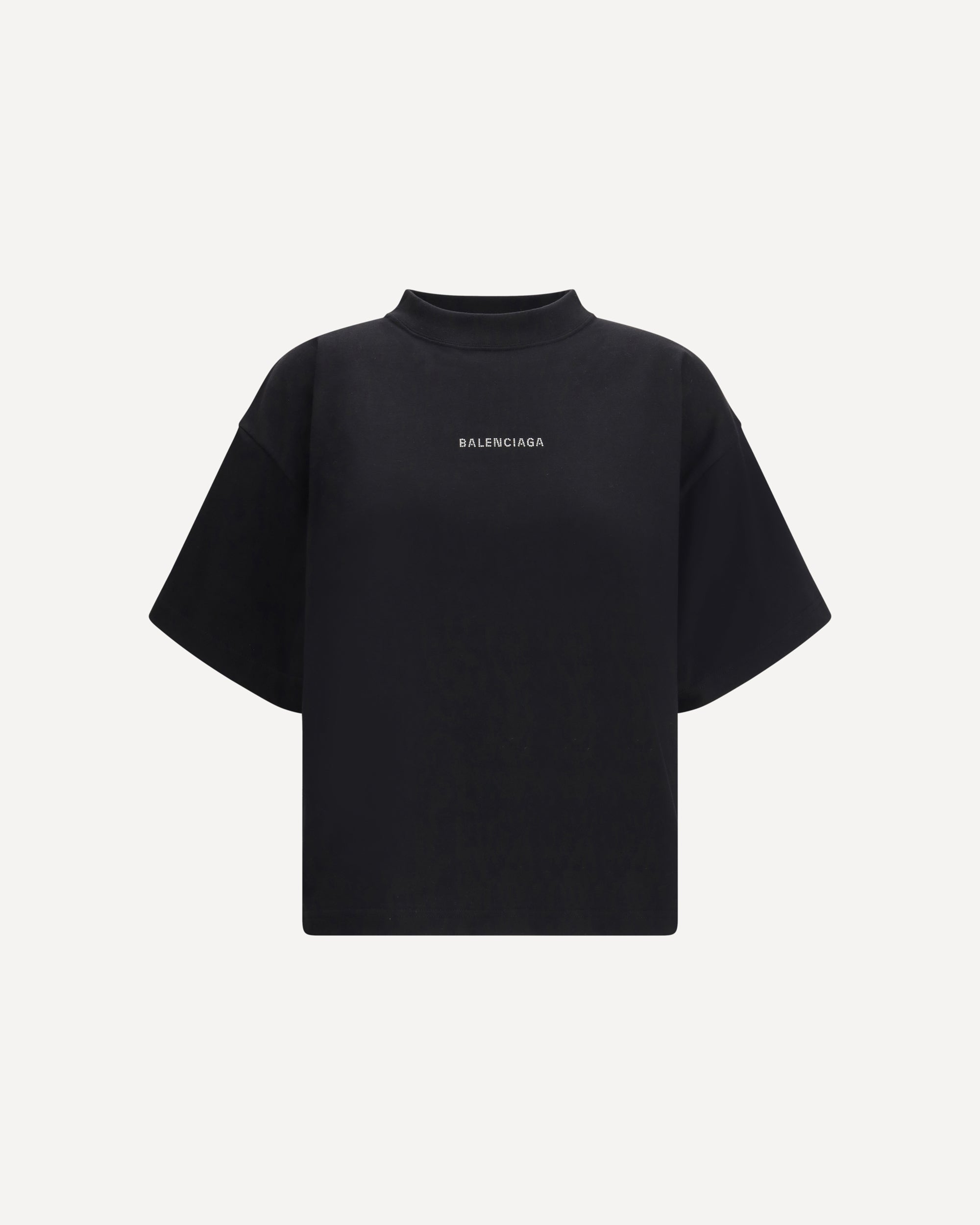 BALENCIAGA Turtleneck T-shirt BLACK | Base Blu