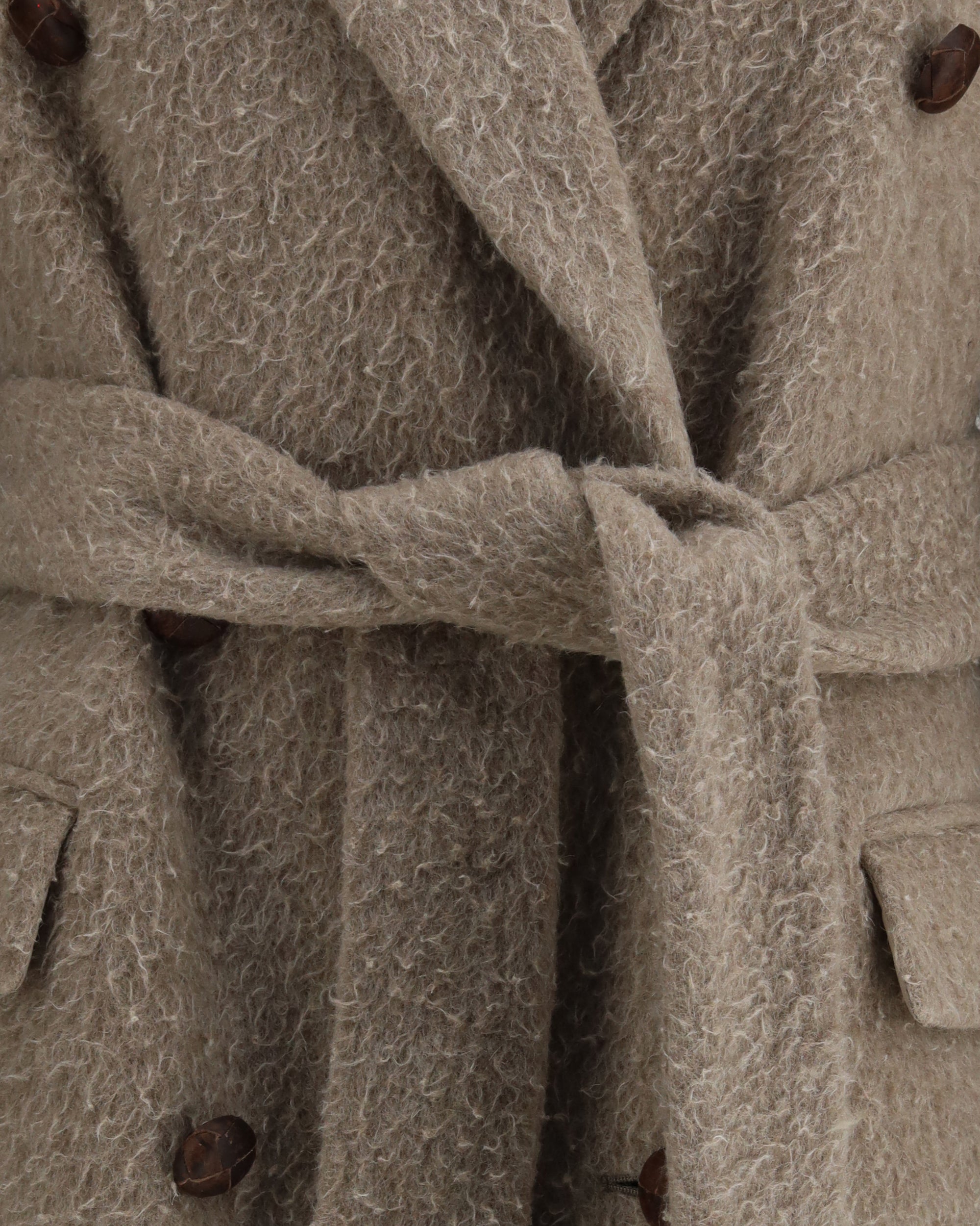 GOLDEN GOOSE Double-breasted Coat BEIGE Base Blu