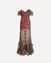 Long silk Dress - MULTICOLOUR | Base Blu