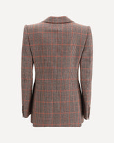 Wool plaid Blazer - BROWN | Base Blu