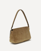 Borsa a Spalla Charlie mini in camoscio - BEIGE | Base Blu