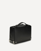 Borsa a Mano Tactical piccola in pelle - NERO | Base Blu