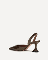 Holli slingback Pumps - BROWN | Base Blu