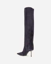 Bella over-the-knee suede Boots - BLUE | Base Blu